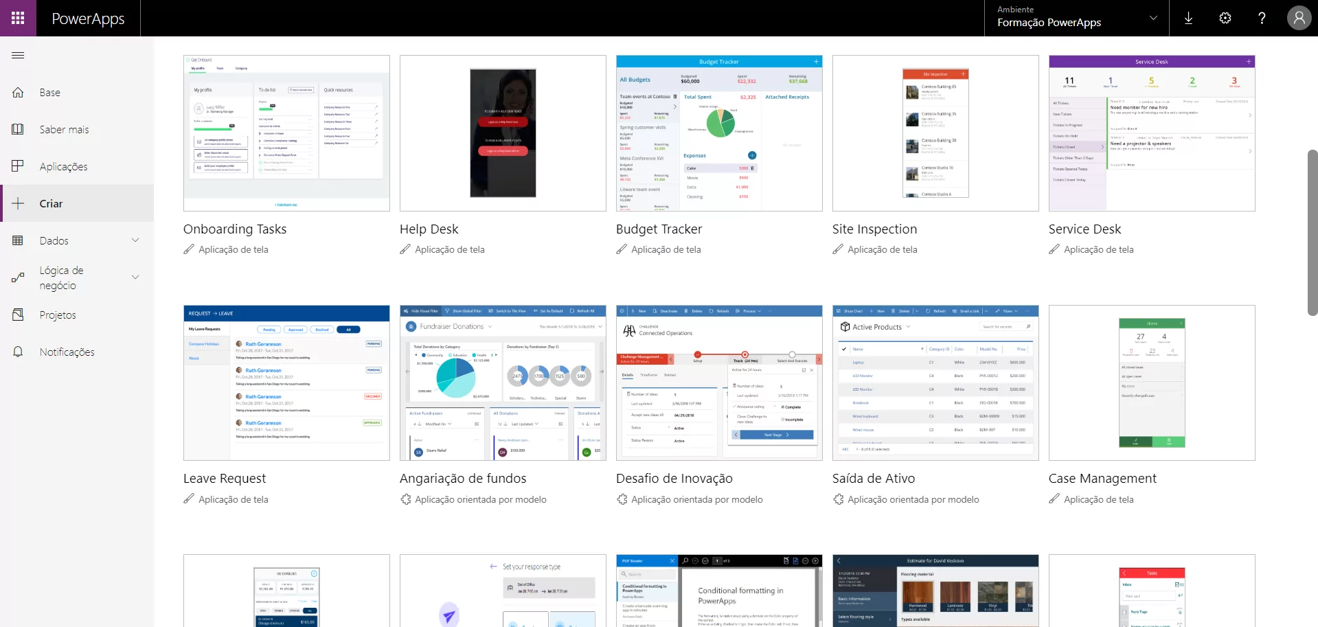 7.4 ExemplosPowerApps