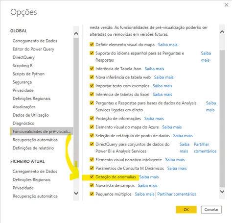1.0 Deteção de Anomalias